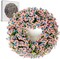 20 Inch 250th Anniversary Patriotic Wreath for Front Door, Red White Blue Artificial Greenery Wreath with Premium Printed Silk for Independence Day, Memorial Day & Veterans Day Decorations